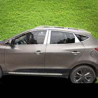 Décorations de vitres de voiture en acier inoxydable pour Hyundai Ix35 2010 2011 2012 2013 2014 2015 2016 2017 Tucson, kit de style automobile