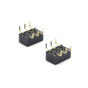 Conector de cabezal hembra de paso de 2,54mm Entrada inferior de doble fila H3.5mm 2*3P - Product Image 1