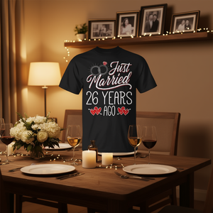Camiseta para recién casados, 26 años después, regalo de aniversario para pareja, camisetas a juego - Product Image 3
