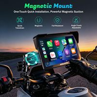 Bestsonic Pantalla IPS Portátil de 7 Pulgadas para Motocicleta con Carplay/Android Auto Inalámbrico, BT, IP67 Impermeable, OEM/ODM/Personalización