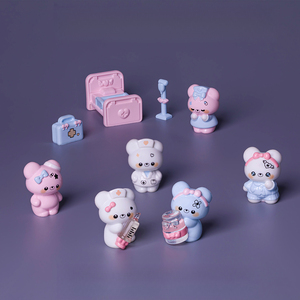 KI zhuojing Ornements paysagers, Figurine d'ours médical mignonne DIY, pour scènes miniatures et aménagement paysager, miniatures ultra-petites - Product Image 1