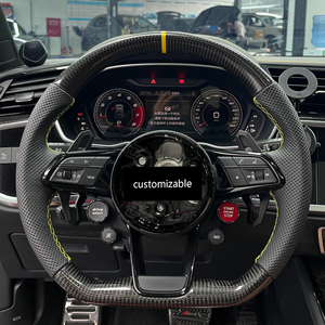 Volante Deportivo Multifunción de Fibra de Carbono Hecho a Mano para <span class=keywords><strong>Audi</strong></span> A3 A4 A5 S5 A6 A7 S7 RS7 A8 Q3 Q5 Q7 TT R8, Personalizado - Product Image 2