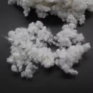 Residuos de algodón reciclado fibra cortada 3D finura sin BPA para relleno colchón de aire uso concreto tela textil - Product Image 4