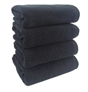 100% Cotton Reusable <strong>Facial</strong> Cleansing <strong>Towel</strong> Custom Logo Black Face <strong>Towel</strong> Adult Woven Technique Solid Color Makeup <strong>Towel</strong> - Product Image 5
