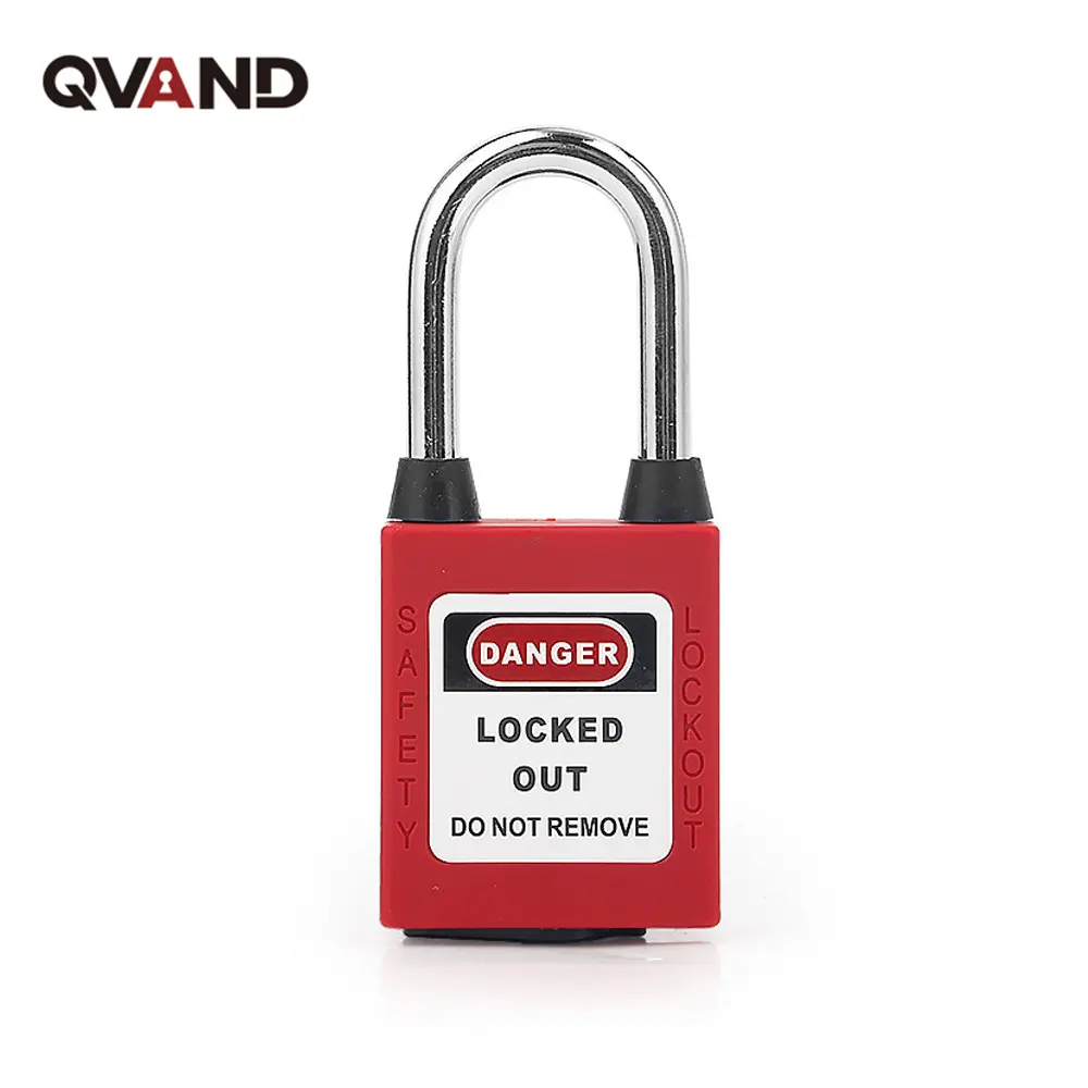 Qvand 38mm Cadeados de segurança com chave mestra Cadeados de segurança industriais à prova de poeira LOTO Lock