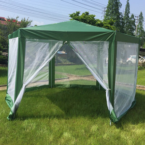 Esterna impermeabile 2x2x2m gazebo esagonale mobili esagonale gazebo in metallo con mesh zanzariera - Product Image 2