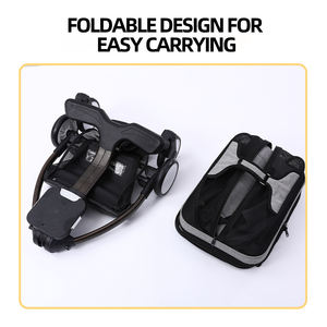 Wholesale Foldable Breathable Travel Portable Cat <b>Carrier</b> <b>Bag</b> <b>Dog</b> Pet Stroller - Product Image 5