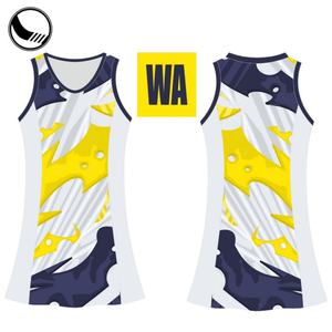 Uniformes de Netball Personalizados OEM para Adultos Unisex, 100% Poliéster/Spandex, Impresión por Transferencia de Calor - Product Image 3