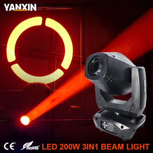 Faro mobile professionale 3-in-1 RGB LED da 200W con DMX512 e attivazione sonora per illuminazione scenica di bar ed eventi - Product Image 5