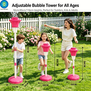 Machine à bulles réglable avec lumière et musique, souffleur de bulles automatique pour l'extérieur, pour enfants, en plastique, pour les fêtes - Product Image 3