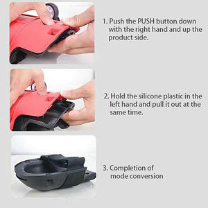 Sliding Knee Pads With Caster Wheels Red Knee Protection For Tile <b>Flooring</b> Woodworking - Product Image 4