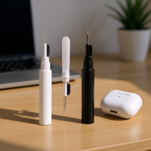 Kit de stylos de nettoyage pour Airpods Pro, brosse douce blanche et noire pour écouteurs, outil de nettoyage des écouteurs D0100XFJXYJ - Product Image 2