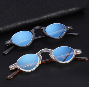 Lunettes de lecture demi-<span class=keywords><strong>lune</strong></span> pour hommes, lunettes de lecture demi-cerclées pour femmes, lunettes rétro, lunettes demi-cerclées bloquant la lumière bleue - Product Image 2