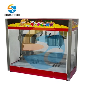 Macchina Professionale Automatica per <span class=keywords><strong>Popcorn</strong></span> a Doppia Pentola, Piastra Piatta 16 Once, Macchina Commerciale per <span class=keywords><strong>Popcorn</strong></span> da Cinema - Product Image 2