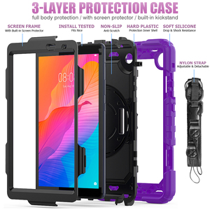 Ốp Xoay 360 Độ Cho Huawei Matepad T8 Vỏ Máy Tính Bảng Có Dây Đeo Vai Cho Honor Pad X7 - Product Image 3