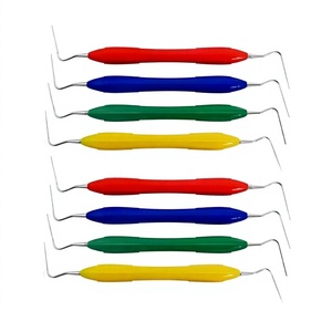 Lot de 4 écarteurs dentaires professionnels en acier inoxydable à double extrémité pour obturation endodontique - Product Image 6
