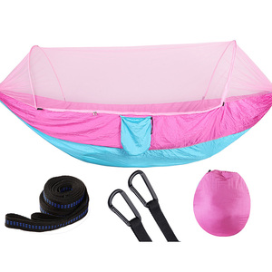 Mạnh mẽ Ripstop Nylon pop-up Võng với muỗi <span class=keywords><strong>Net</strong></span> Giao hàng nhanh chóng cho cắm trại ngoài trời treo từ cây - Product Image 1