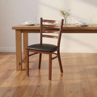 Chaise de café en cuir PU antique avec structure métallique, design traditionnel, meilleur prix, haute qualité pour appartement, maison, salle à manger