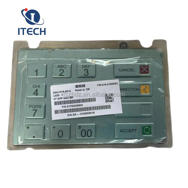 ATM Machine Spare Parts Wincor Nixdorf Procash 280/285 Epp V7 SAU Pin Pad Metal Keyboard PC280N 1750235003 01750235003