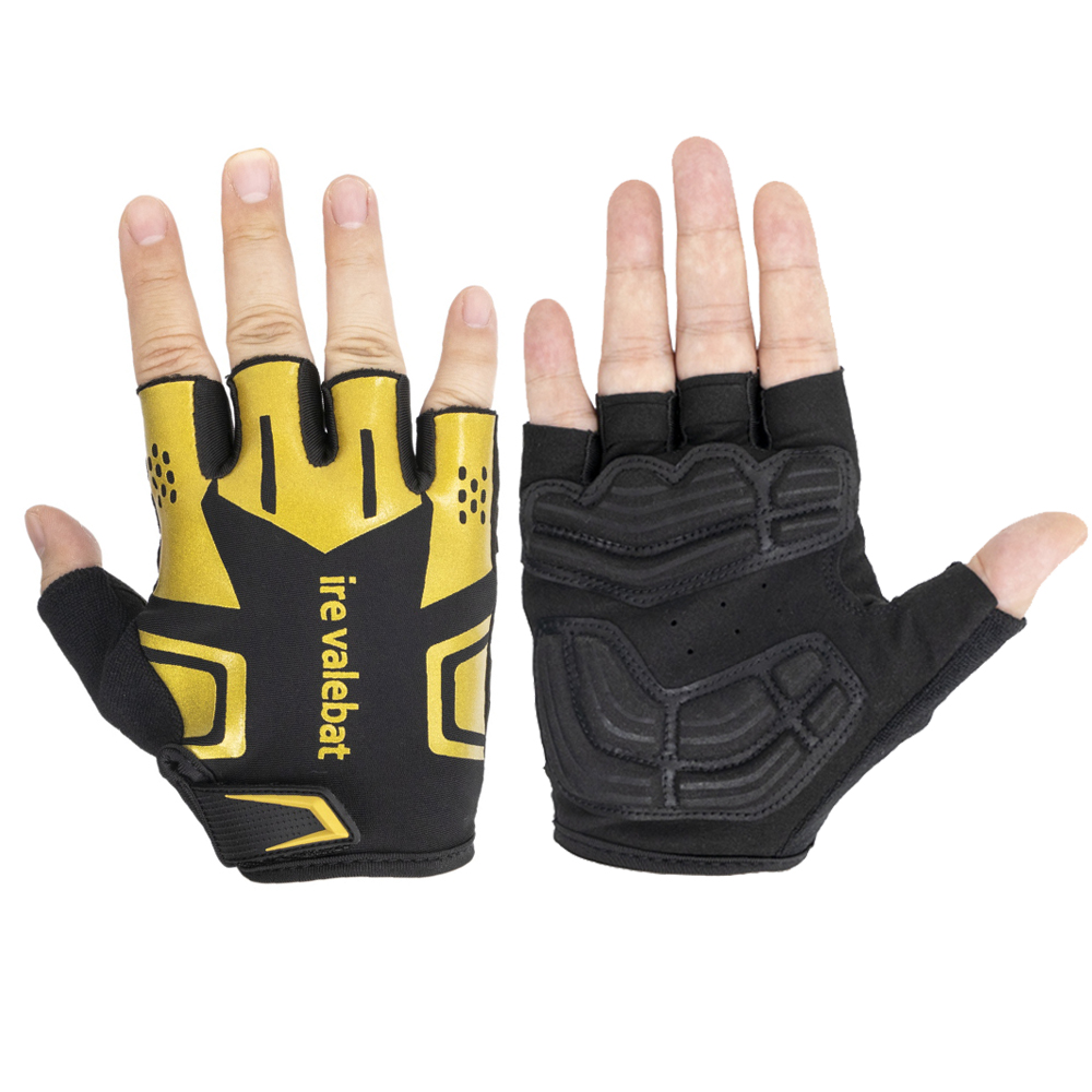 Новые Нескользящие велосипедные перчатки с открытыми пальцами и амортизирующей подушкой