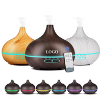 Mini diffuseur d'arôme de bureau LED lampe de nuit chaude humidificateur d'air à ultrasons effet aux chandelles Rechargeable écologique nouveau