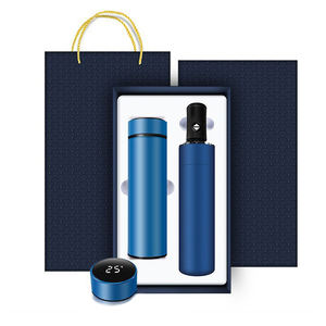 Articles promotionnels de cadeaux de luxe Ensemble de cadeaux d'entreprise avec fiole sous vide Parapluie Coffret cadeau de nouvel an professionnel haut de gamme avec logo personnalisé <span class=keywords><strong>LUSH</strong></span> 50pcs - Product Image 5