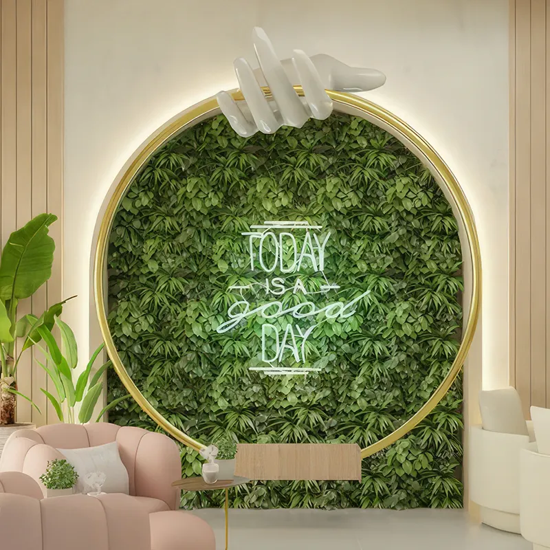 Placa de néon 3D de casamento em acrílico para parede com iluminação exterior de boas-vindas para festas