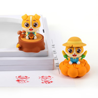 Figurine personnalisée en vinyle souple PVC, statue décorative de dessin animé, tampon créatif en résine
