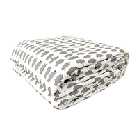 Couverture pondérée en perles de verre imprimées personnalisées 100% coton lourd pour adultes et enfants enfants couverture amovible