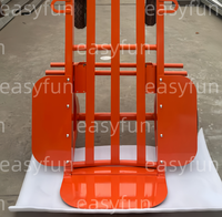 Chariot de transport professionnel pour équipements de fête foraine, pliable avec structure de verrouillage à vis complète pour structures gonflables