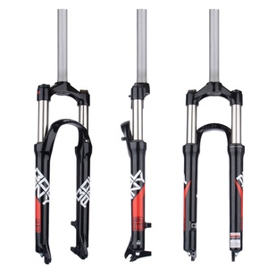 IRONDONKEY 26 y 27,5 pulgadas horquilla de suspensión de <span class=keywords><strong>bicicleta</strong></span> aleación de aluminio <span class=keywords><strong>bicicleta</strong></span> de montaña horquilla mecánica resorte de aire <span class=keywords><strong>accesorios</strong></span> de ciclismo - Product Image 1