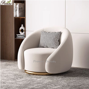 Ghế Sofa Lười Thoải Mái Kiểu Bắc Âu Sang Trọng Cho Thẩm Mỹ Viện Trung Quốc Ghế Hổ Thiết Kế Xoay Được - Product Image 2