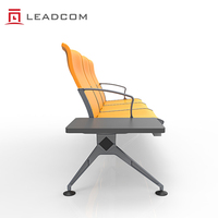 Chaise d'attente publique de luxe LEADCOM avec rembourrage en PU, pour aéroport, gare, hôpital, clinique, réception publique, banquette d'attente