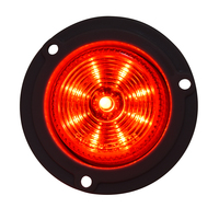 Feu de position et de gabarit rond à LED de 2 pouces, à montage sur bride, pour camion et remorque, conforme aux normes DOT/FMVSS108/SAE