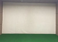 Écran d'impact de simulateur de golf de 118 pouces * 138 pouces Écran d'impact de golf lavable ultra clair pour la pratique du golf en intérieur