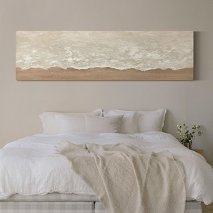 Hand Painted Oil <b>Painting</b> Abstract Beach Scene 3D Visual Effect Minimalist Style Wall Art <b>For</b> Bedroom Or Living Room Decoration - Product Image 2