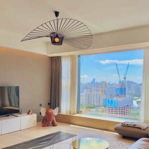 Design creativo del <span class=keywords><strong>lampadario</strong></span> del <span class=keywords><strong>cappello</strong></span> di paglia industriale moderno del ferro <span class=keywords><strong>per</strong></span> l'arredamento del ristorante & del Bar - Product Image 2