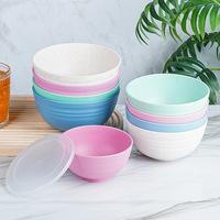 Ensemble de vaisselle en plastique, bols à riz, bols pour la maison, résistants à la chaleur, bols à soupe pour enfants, modernes