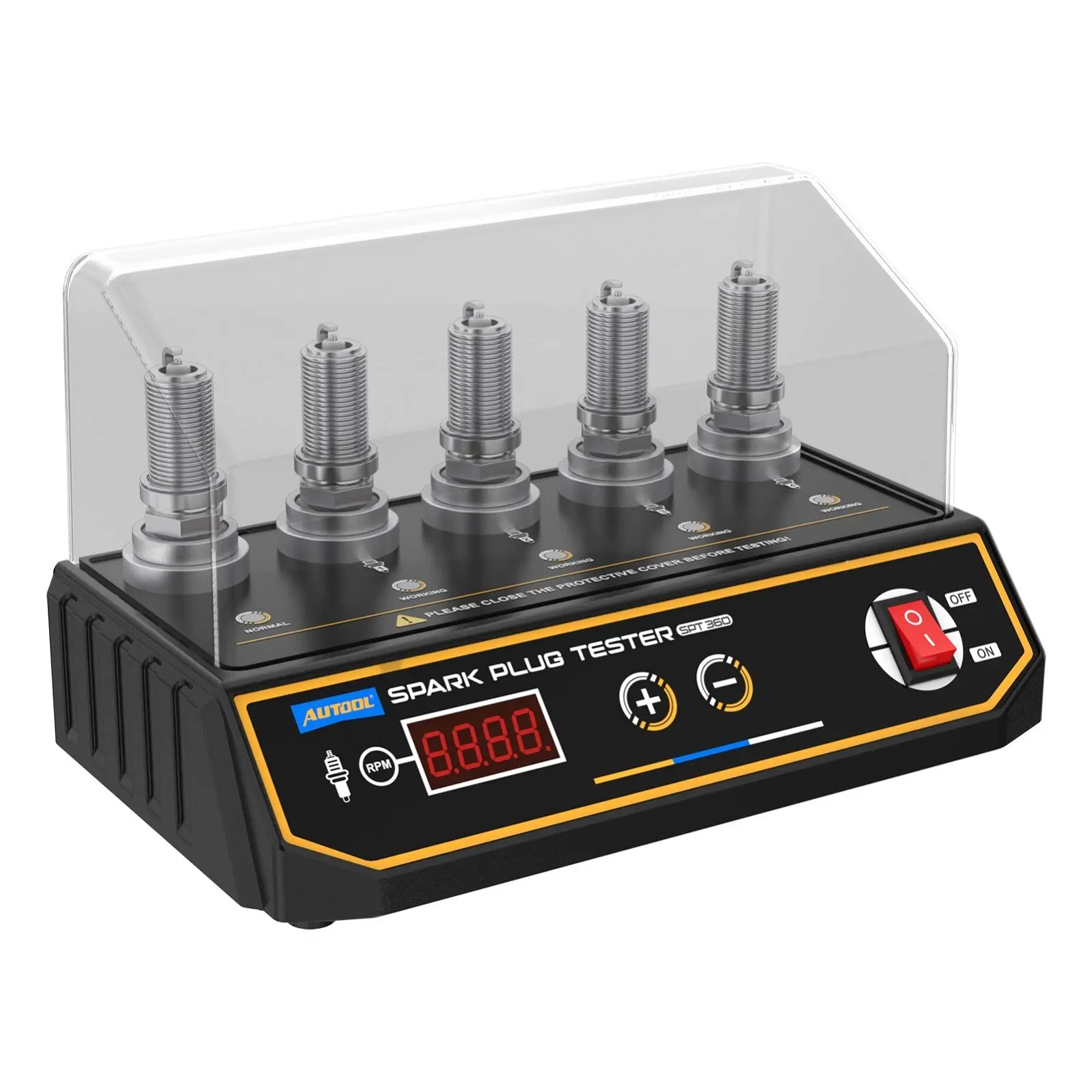 110V 220V AUTOOL SPT360 자동차 점화 플러그 테스터 5 구멍 점화 플러그 점화 분석기 도구 도매