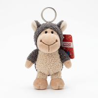 Porte-clés mini peluche personnalisé, plusieurs styles, 15 cm, jouets en peluche type animaux, poupées douces et mignonnes, en gros, cadeaux de fête d'anniversaire, coton PP