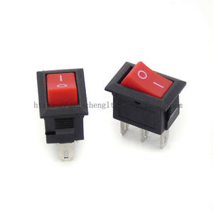 Hochwertiger Wipp schalter 3Pin 2 Positionen SPST 15 X21MM Rot EIN/AUS Netzschalter 15*21mm - Product Image 2