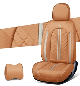 Set completo universale coprisedile <span class=keywords><strong>auto</strong></span> in pelle PVC con cuscino sedile <span class=keywords><strong>auto</strong></span> che migliora Comfort e stile - Product Image 4