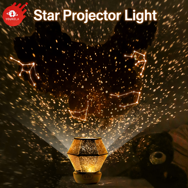 Youkela Ultra Star Projector New Design LED Projection Lamp Glowing Toy 4K HD Projection Lamp for Bedroom Ceiling Decor