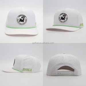 Casquettes de baseball et de golf pour hommes, 5 panneaux, imperméables, avec cordon, personnalisables, avec patch PVC découpé au laser, pour clubs sportifs nautiques, vente en gros - Product Image 2
