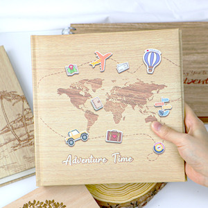 Support Design Personnalisé Carte du Monde <span class=keywords><strong>Aventure</strong></span> Album <span class=keywords><strong>Livre</strong></span> 4x6 100 Photos Voyage Vacances <span class=keywords><strong>Famille</strong></span> Album Photo - Product Image 2