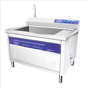 Lavadora Comercial de Frutas y Verduras con Tecnología Vortex, Desinfección con Ozono, Acero Inoxidable 304SS, para Restaurantes y Marisquerías - Product Image 1