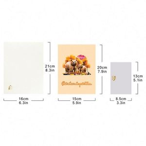 Nouvelle carte de vœux 3D pour la fête des mères, cadeau fait main, sculpture en papier, grande maman ours - Product Image 3