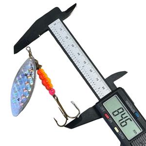 Leurre de pêche en métal Yousya, cuillère en laiton avec hameçon triple Mustad pour truite et basse - Product Image 4