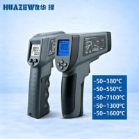 Thermomètre infrarouge -50 ℃ ~680 ℃   Réponse rapide en 0,5 seconde, visée laser à 13 points avec écran couleur VA