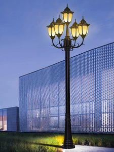 Lámpara de Jardín Exterior de Latón con Sensor de Movimiento LED, Luz Solar Cálida, Pantalla de Vidrio, IP66, AC 220V, 2700K, Iluminación de Paisaje - Product Image 5